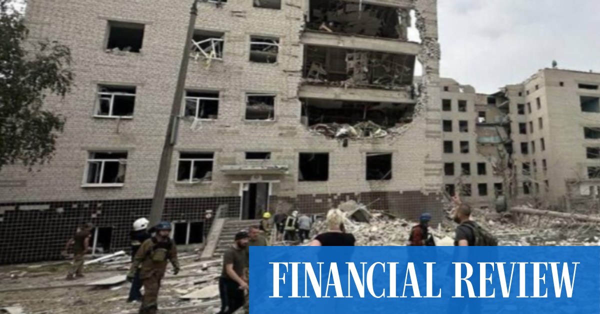 Ballistic missile strike kills at least 50 in Ukraine