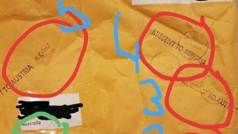 Australian Parcel Was Sent To Austria Five Times Before Finally Arriving To Customer