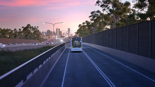 The Brisbane Metro will integrate with existing busways.