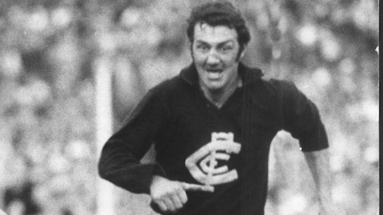 Sergio Silvagni in action in the 1970 grand final.