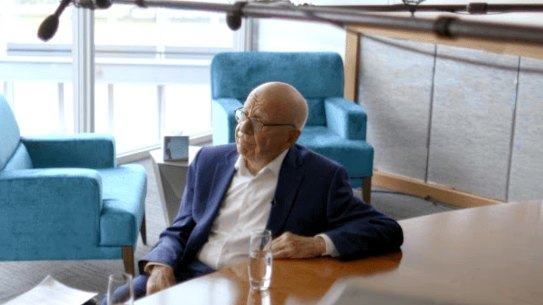 Sky chief Paul Whittaker interviewed News Corp chairman emeritus Rupert Murdoch in a one-hour special.