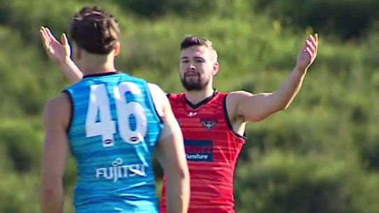 Essendon defender Conor McKenna has become the first Australian professional player to test positive to COVID-19.