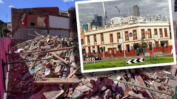 The Corkman Irish Pub in Carlton, built in 1857, was demolished in 2016. 