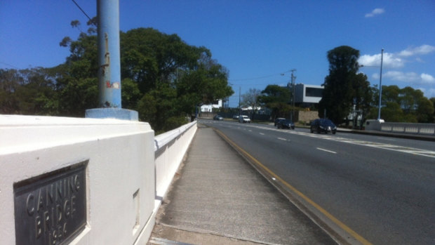 Canning Bridge, at Norman Park, is heritage listed and cannot be widened.