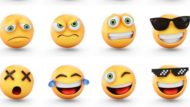 Westerners favour emoji mouths to express emotion, while Asian scribes prefer eye action. 