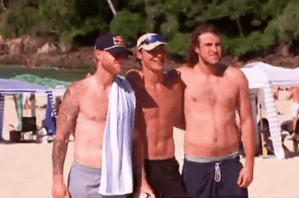 England players take a break from their Ashes preparations at Noosa.