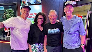 WA Premier Roger Cook – a confirmed d’n’b fan – with Nova’s Nathan, Nat and Shaun.