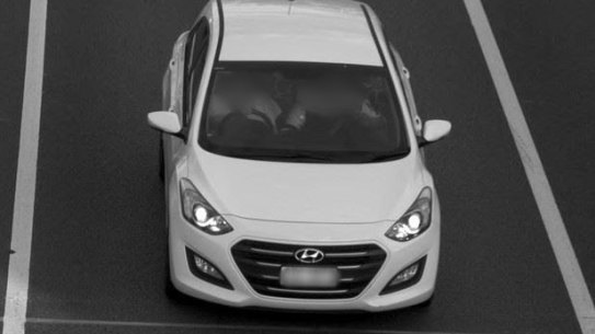 Traffic camera footage of the pair after crossing the Queensland border at Tugun on July 14.