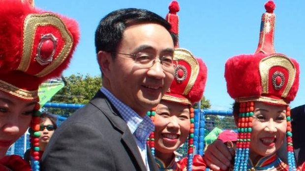 Nationals MP Jian Yang at Chinese and Korean New Year festivities in the Auckland suburb of Northcote.