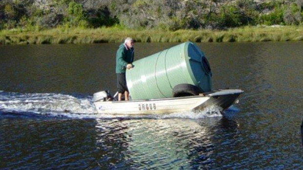 Residents must come up with creative ways to transport necessities to the huts.