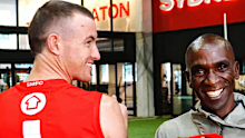 Chad Warner and marathoner Eliud Kipchoge.