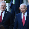 Morrison meets Biden for first time, but not one-on-one as planned