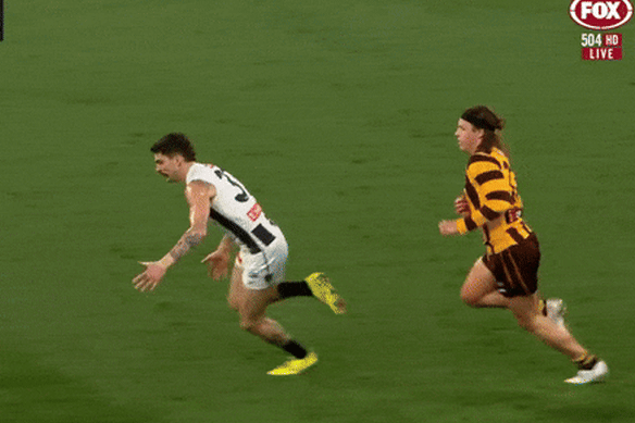 The Brayden Maynard incident during the loss to Hawthorn.