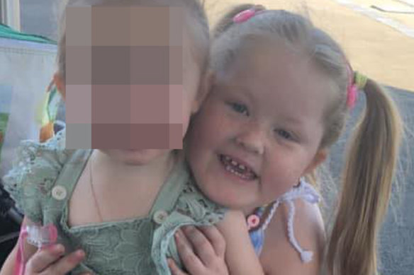 The five-year-old died while walking with her mother in Plumpton on Wednesday night. 