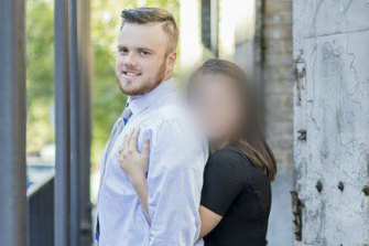 Brenton Estorffe, 29, was shot dead after confronting intruders at his home in Katy, in Texas.