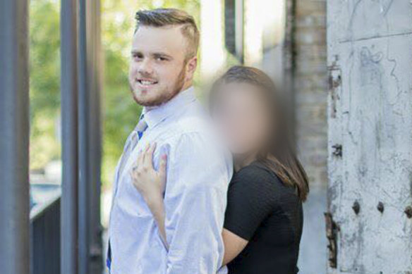 Brenton Estorffe, 29, was shot dead after confronting intruders at his home in Katy, in Texas.