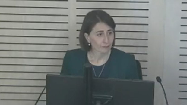 Gladys Berejiklian gave evidence at the ICAC inquiry in October.