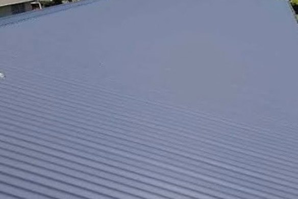 The image of a roof ANSA Homes provided to a client as evidence of completed work.