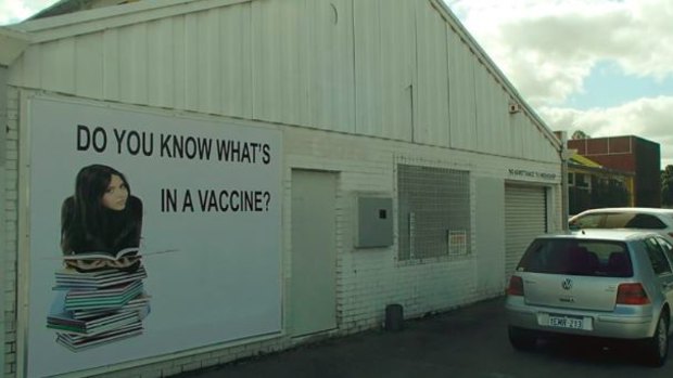Another anti-vaccination billboard has popped up in Perth.