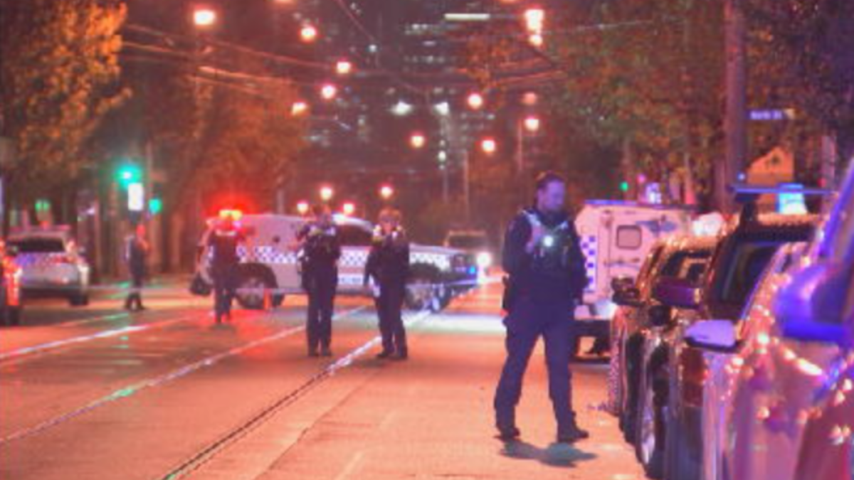 Emergency services outside an Ascot Vale venue