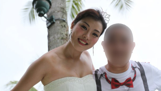 Chan Chen, pictured on her wedding day, was killed in 2019.