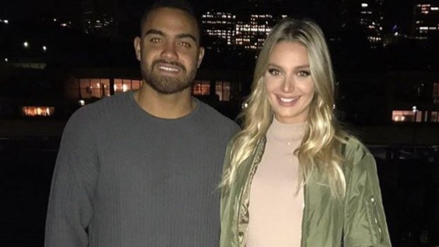 NRL player Dylan Walker and his fiancee Alexandra Ivkovic.