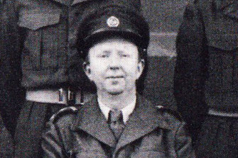 Eldon Hogan in the Xavier College cadet unit.