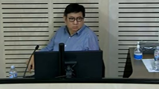 Hurstville real estate agent and developer Ching Wah (Philip) Uy gives evidence at the Operation Galley inquiry on Wednesday.