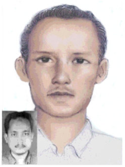 An image created by the CIS of a 2002 Bali bombing suspect.