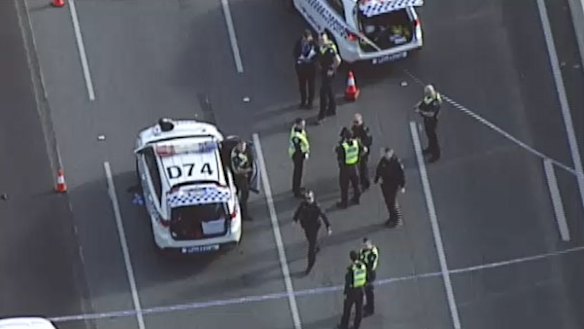 Police arrived at the scene to find the man in an agitated state.