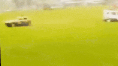 Demolition derby car ploughs into crowd, two critical