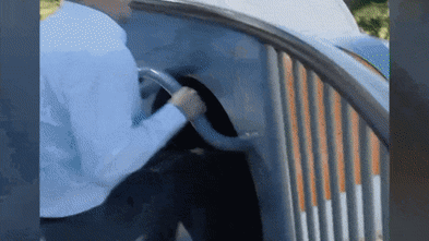 A new playground opened in Sydney. Then people began flying off the slide