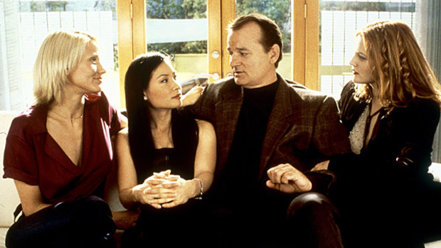 Lucy Liu, second from left, clashed with Bill Murray on the set of Charlie’s Angels.
