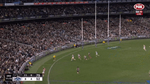 Geelong, and Jeremy Cameron, benefited from two contentious decisions that resulted in goals against Collingwood.