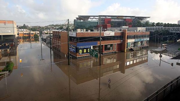 Castlemaine Street in the Brisbane suburb of Milton on January 12, 2011.