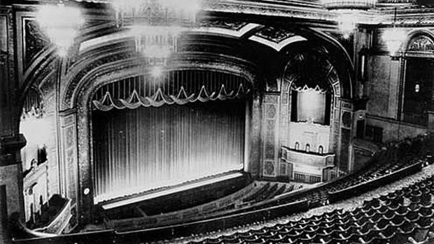Internal view of the Regent Theatre, Brisbane, 1955.