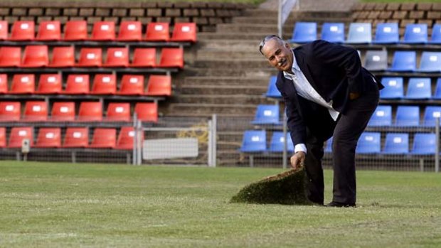 Turf war: Rabieh Krayem, chairman of the Australian Association of Football Clubs, has been leading the charge for a national second division.