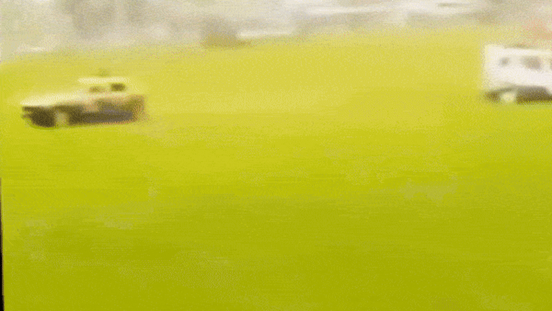 Demolition derby car ploughs into crowd, two critical