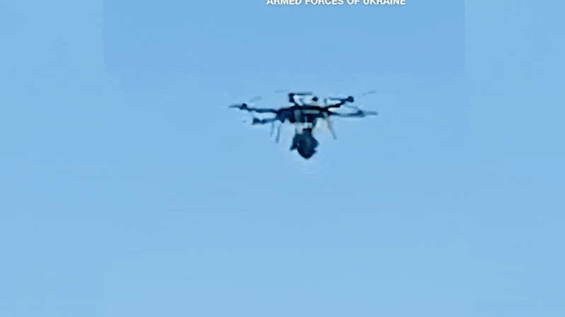 Wounded soldier airlifted from front line by drone in ‘world first’