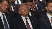 Donald Trump appears to doze off during Lindsey Graham’s funeral.