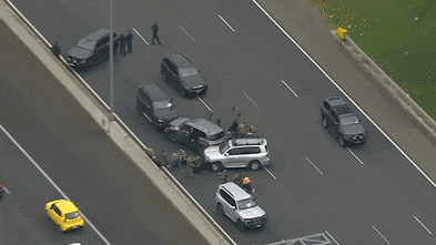 Monash Freeway chaos as specialist police arrest six after dramatic pursuit