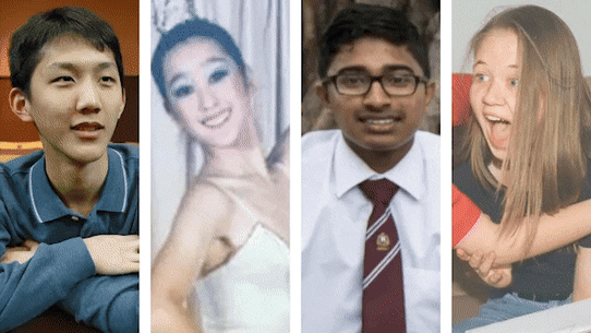 HSC where are they now 2024: Andrew Ngai, Cindy Pan, Vidhushan Paheerathan, Jane Thomson.