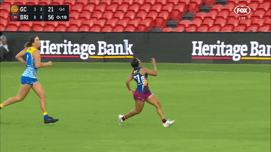 Brisbane Lions Courtney Hodder’s courage was on show against the Gold Coast.