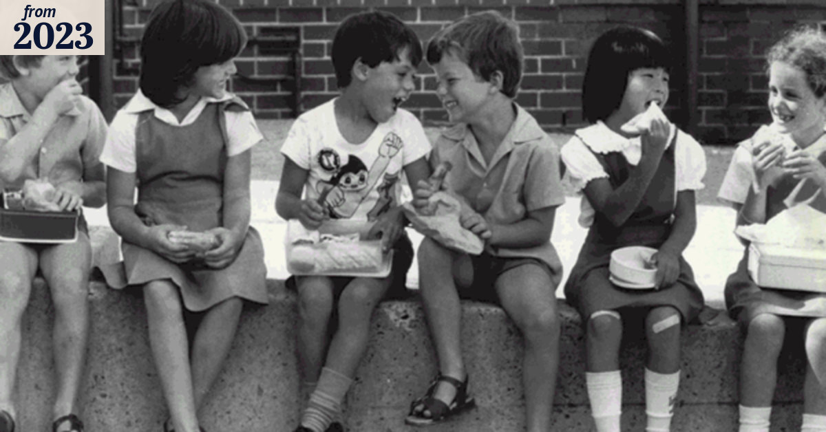 School lunch boxes have changed in the last four decades – here’s how