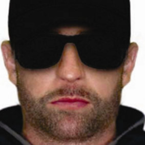 An image of the man police were looking for at the time of Ms Blackwood's murder.