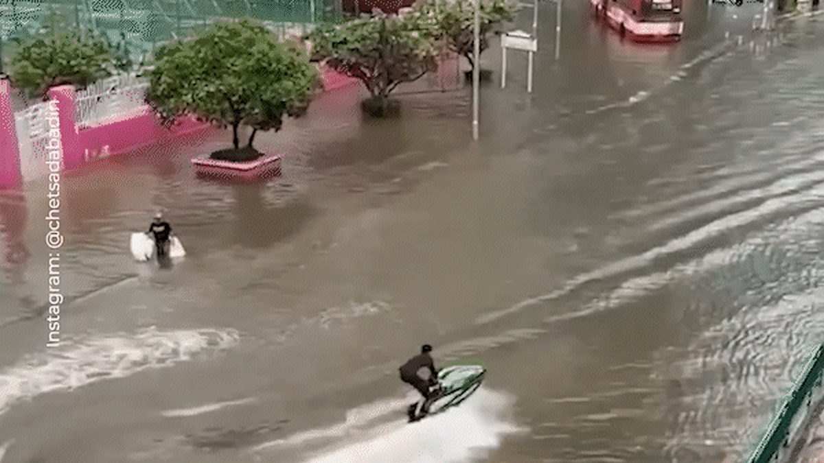 Bangkok floods: Jet skier arrested for riding in flood waters | Nine.com.au