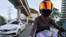  video showing an allegedly deliberate collision between car and motorcycle in India has gone viral.