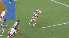 Dylan Walker's flick pass to Kelma Tuilagi.
