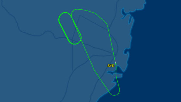 Qantas Flight 23 circled above Sydney on Friday after one of its engine suffered a 'high vibration event'