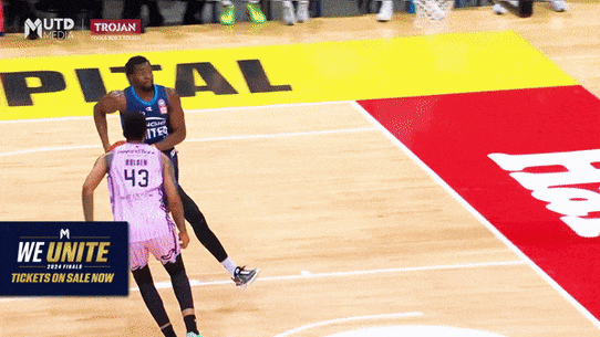 Melbourne United’s Ariel Hukporti is one of the most dangerous dunkers in the NBL.